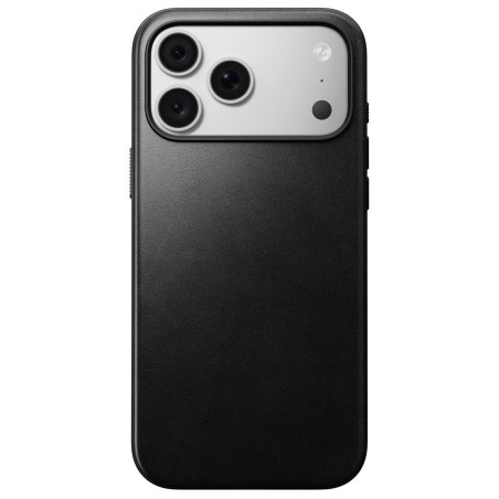 Kryt Nomad Modern Leather MagSafe pro iPhone 18 Pro Max černý