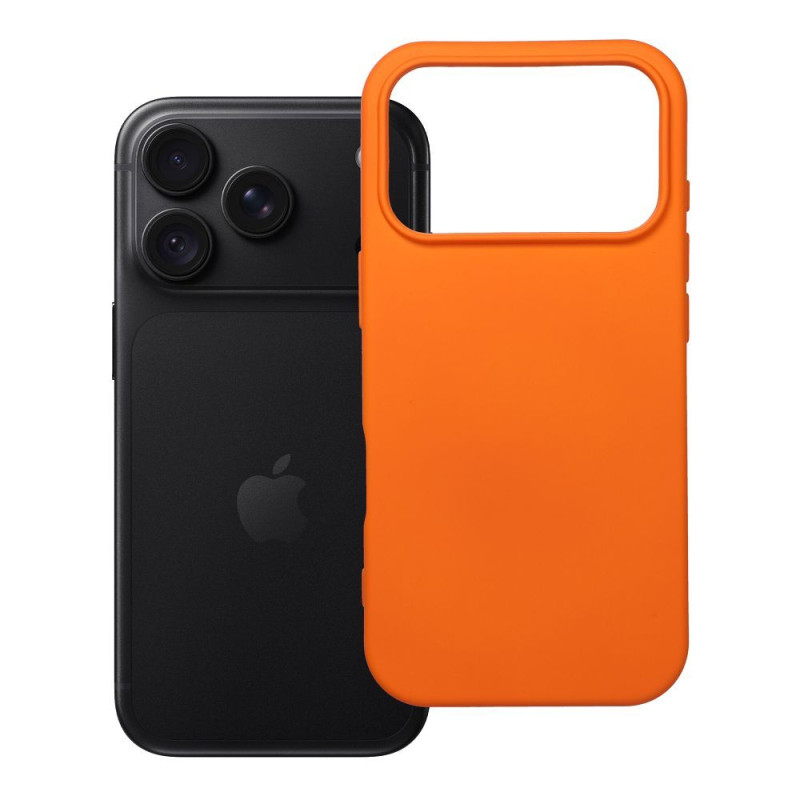 Kryt SILICONE pro iPhone 18 Pro / 17 Pro - oranžový