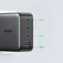 Ugreen GaN rychlonabíječka 3x USB Type C / USB Power Delivery 3.0 QuickCharge 4+ FCP SCP AFC 100W EU černá (CD226 40747)
