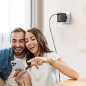Ugreen GaN rychlonabíječka 3x USB Type C / USB Power Delivery 3.0 QuickCharge 4+ FCP SCP AFC 100W EU černá (CD226 40747)