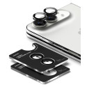 Ochrana fotoaparátu Ringke Camera Frame pro iPhone Duo – 2 sady, černý hliníkový rámeček
