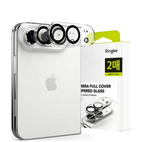 Ochrana fotoaparátu Ringke Camera Full Cover pro iPhone Duo – 2 ks, černá, celoplošná