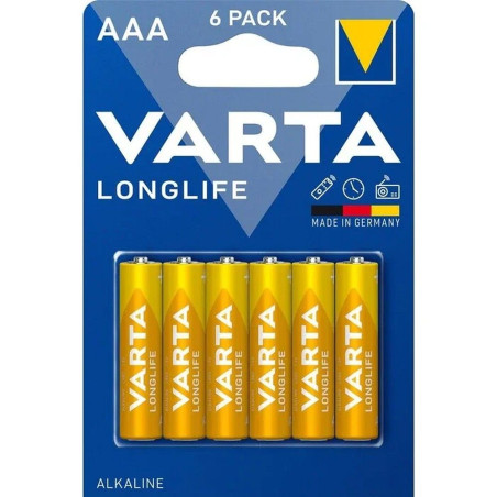 Baterie Varta LONGLIFE AAA R3 alkalické 6 ks