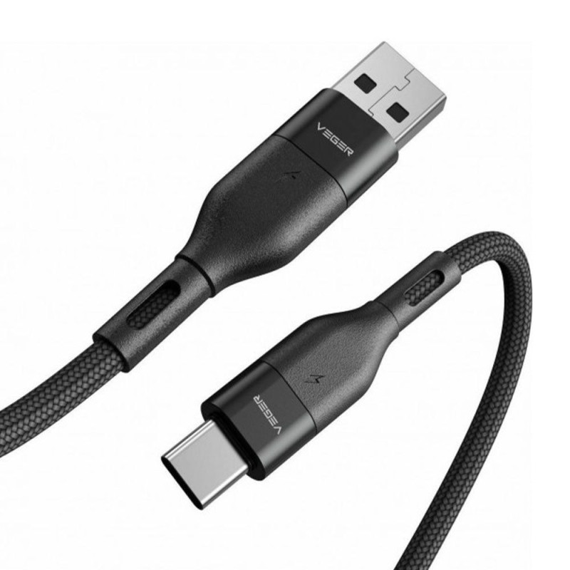 Kabel Veger AC03 25W 1,2 m USB-A na USB-C - černý