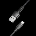 Kabel Veger USB-A na USB-C 25W 1,2 m černý