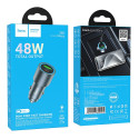 Nabíječka Hoco Z60 48W do auta – USB-C PD a USB-A