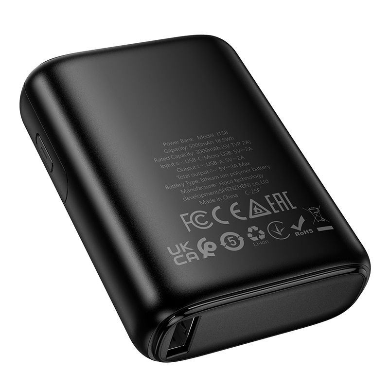 Powerbank Hoco J158 5000 mAh - černý