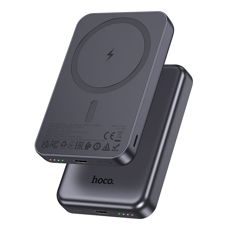 Powerbank Hoco J160 5000mAh MagSafe pro smartphony - šedý