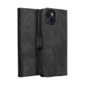 Pouzdro TENDER BOOK pro iPhone 13 černé – flip case