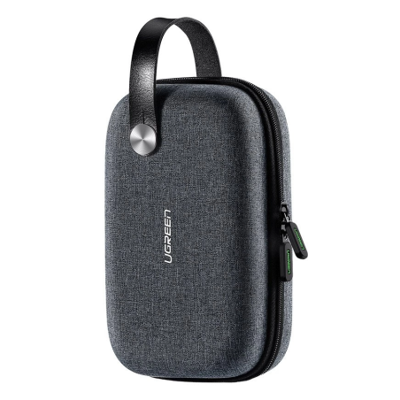 UGREEN LP152 Pouzdro (box) 20x13cm na 2,5" disk, kabely a drobné příslušenství, šedé