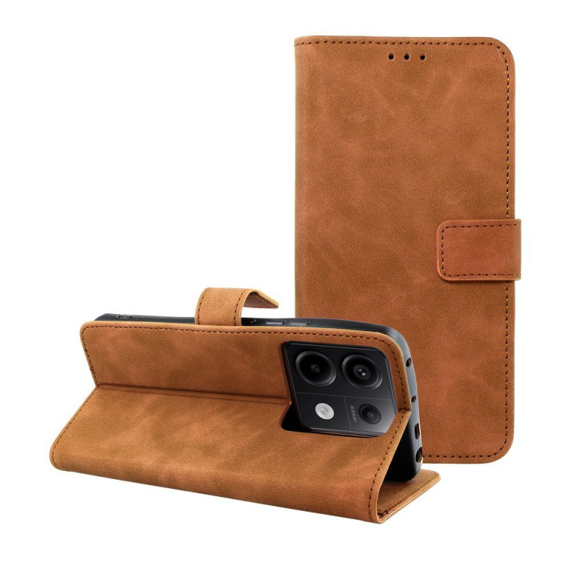 Pouzdro TENDER BOOK pro Xiaomi Redmi Note 13 Pro 5G - hnědé