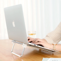 UGREEN LP230 Nastavitelný přenosný stojánek pro MacBook/laptop 11-17", chrom-bílá