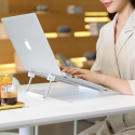 UGREEN LP230 Nastavitelný přenosný stojánek pro MacBook/laptop 11-17", chrom-bílá