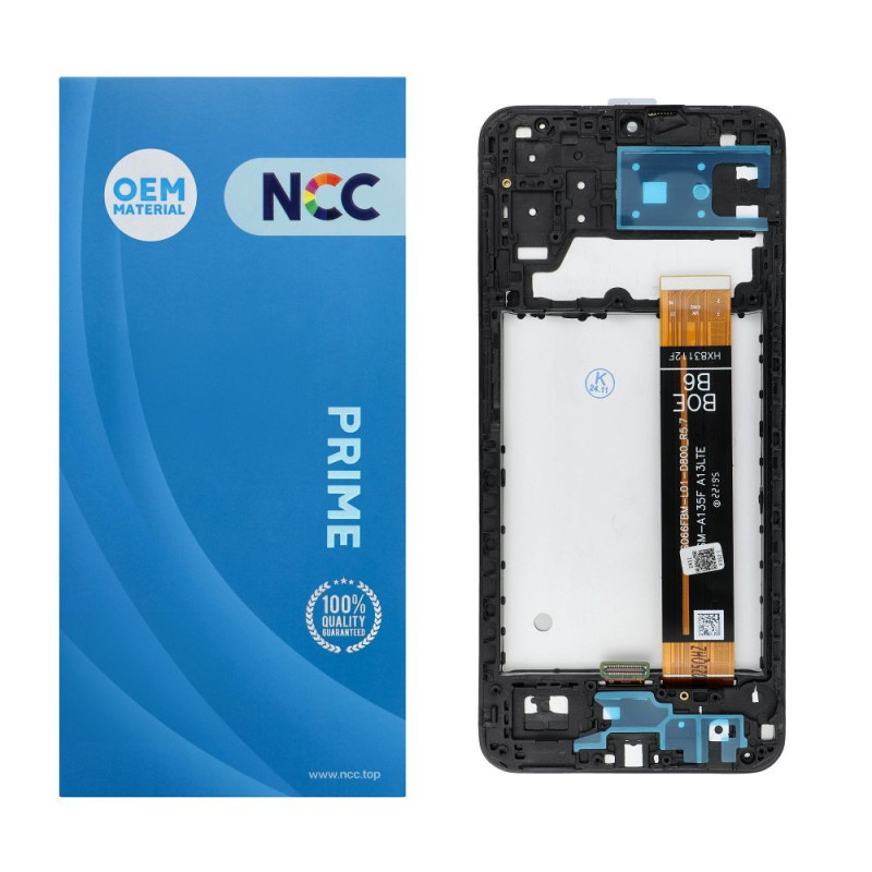 LCD displej NCC OEM pro Samsung Galaxy A13 4G A135F/U/M, A137F s rámečkem