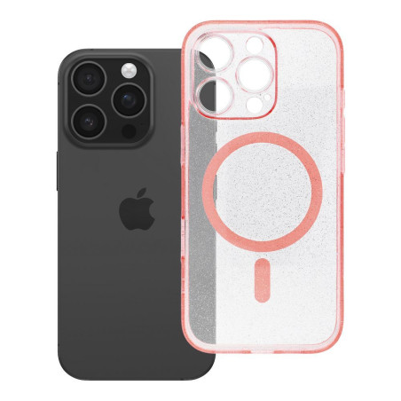 Kryt CLEAR MAG COVER Glitter pro iPhone 16 Pro MagSafe