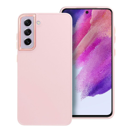 Kryt FRAME pro Samsung Galaxy S21 FE - pudrově růžový