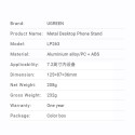 UGREEN LP263-50324 Vysouvací hliníkový stojánek pro telefon až do 7,2", šedý