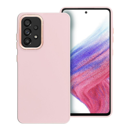 Kryt FRAME pro Samsung Galaxy A52 pudrově růžový