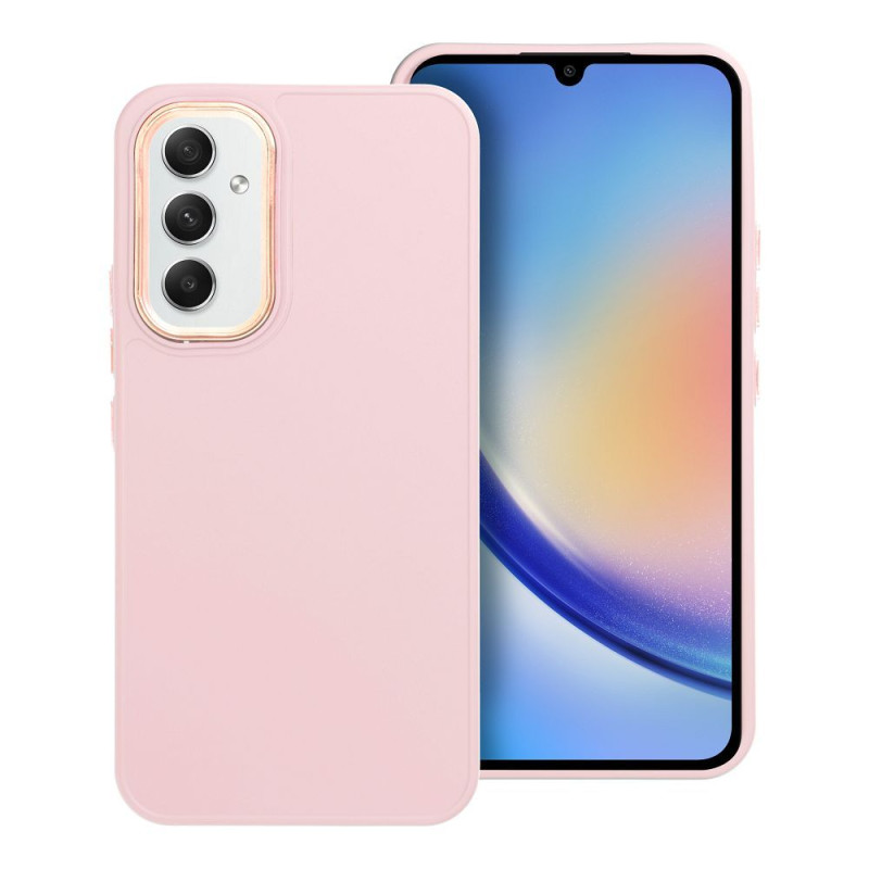 Kryt FRAME pro Samsung Galaxy A54 5G - pudrově růžový