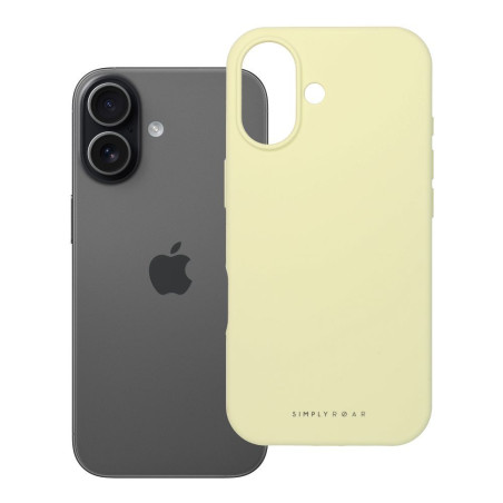 Roar Cloud Skin silikonový kryt pro iPhone 17 – světle žlutý