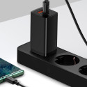 BASEUS CCGAN2L-B01 GaN2 Lite Dvouportová nabíječka USB + USB-C PD 65W, černá