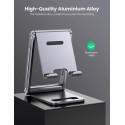 UGREEN LP263-80708 Skládací hliníkový stojánek pro telefon/tablet až do 7,9", šedý