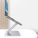UGREEN LP339 Výškově stavitelný stojánek pro MacBook/laptop 13-17", hliníkový, stříbrný