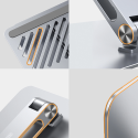UGREEN LP339 Výškově stavitelný stojánek pro MacBook/laptop 13-17", hliníkový, stříbrný