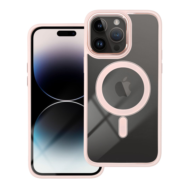 Kryt COLOR EDGE MAG COVER MagSafe pro iPhone 14 Pro Max (6,7") - růžový