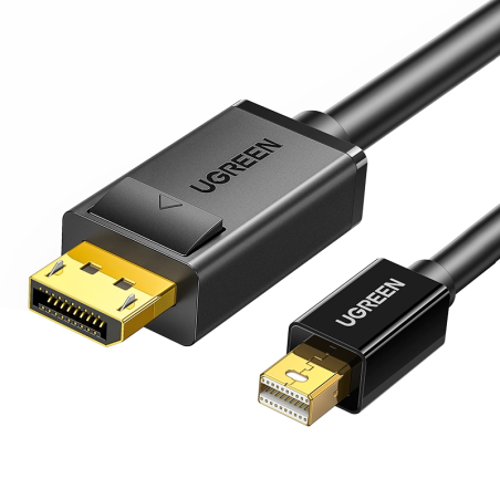 UGREEN MD105 Redukční kabel Mini DisplayPort na DisplayPort, délka 1,5m, černý