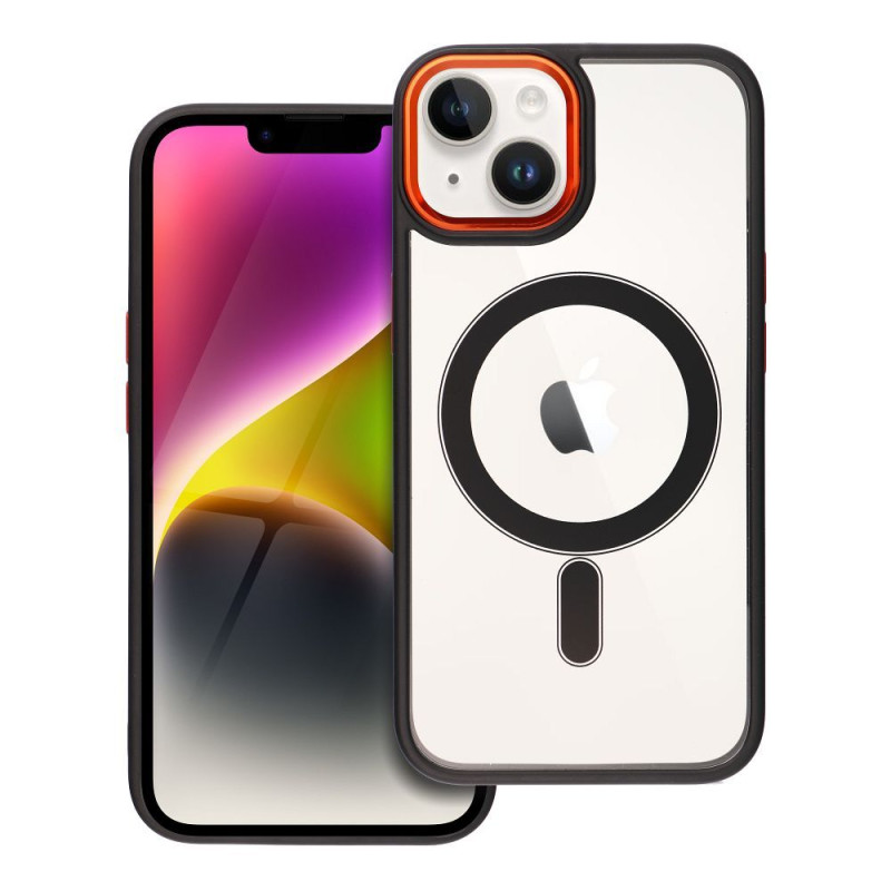 Kryt COLOR EDGE MAG COVER MagSafe pro iPhone 14 - černo-zlatý