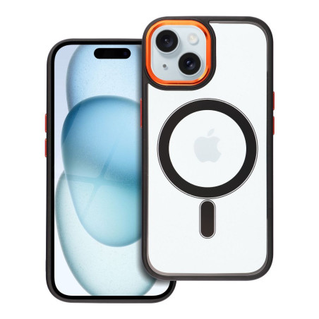 Kryt Color Edge Mag Cover pro iPhone 15 - černo-zlatý