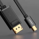 UGREEN MD105 Redukční kabel Mini DisplayPort na DisplayPort, délka 1,5m, černý