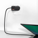 BASEUS CCGAN2L-B01 GaN2 Lite Dvouportová nabíječka USB + USB-C PD 65W, černá