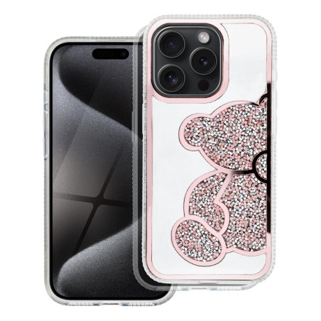 Kryt Teddy Bear pro iPhone 16 - růžový