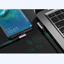 Ugreen úhlový kabel USB - USB-C Quick Charge 3.0 QC3.0 3 A 0,5 m šedý (US176 20855)