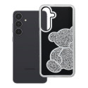 Kryt TEDDY BEAR pro Samsung Galaxy S25 FE stříbrný