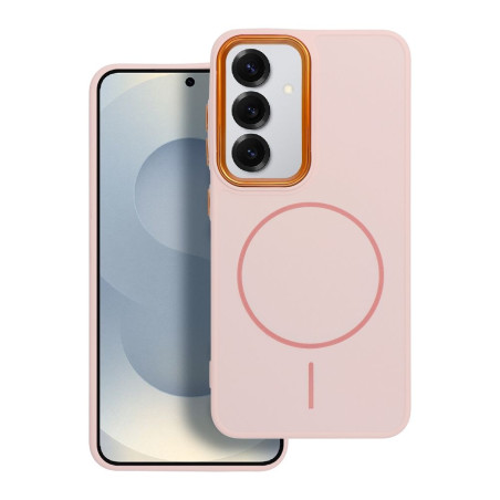 Kryt Frame Mag Cover pro Samsung Galaxy A56 - pudrově růžový