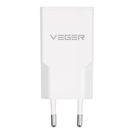 Nabíječka Veger 30W1A1C USB-A + USB-C PD 30W bílá