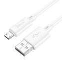 Kabel Hoco X88 USB-A Micro USB 1 m bílý