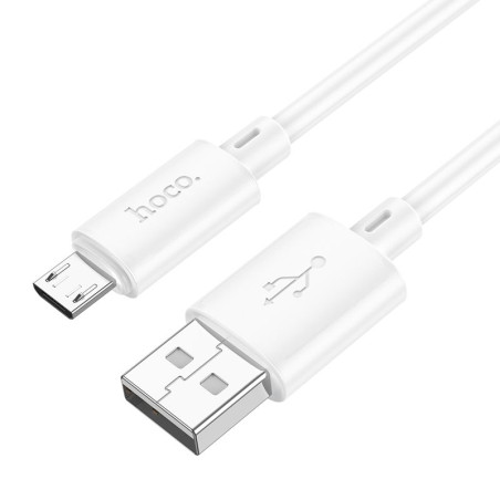 Kabel Hoco X88 USB-A Micro USB 1 m bílý