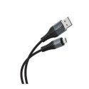 Kabel Hoco X38 USB-A na Micro USB 1 m černý