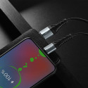 Kabel Hoco X38 USB-A na Micro USB 1 m černý