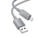 Kabel Hoco X107 USB-A na Micro USB 1 m šedý
