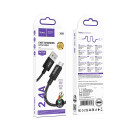 Kabel Hoco X89 USB-A na Micro USB 2 m 2,4A černý