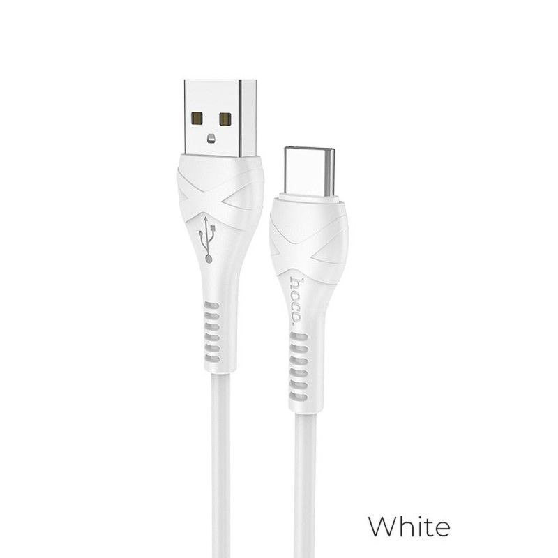 Kabel Hoco X37 1 m pro USB-C - bílý