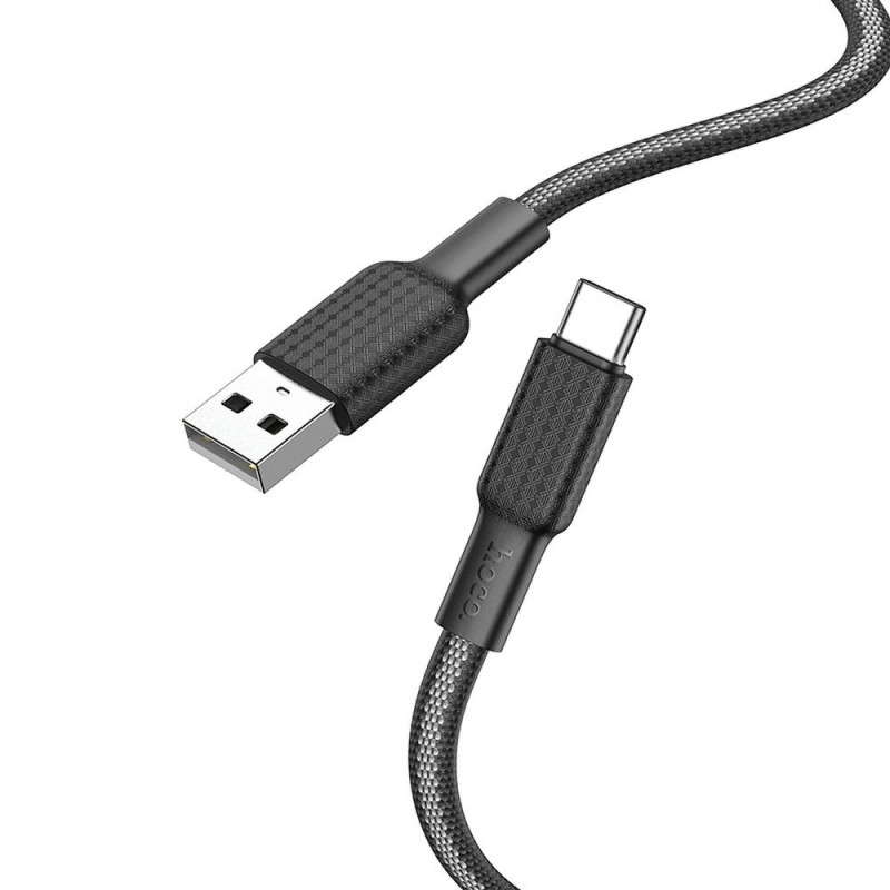 Kabel Hoco X69 1 m pro USB-C - černý a bílý