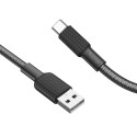 Kabel Hoco X69 USB-A na USB-C 1 m černý a bílý