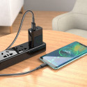 Kabel Hoco X69 USB-A na USB-C 1 m černý a bílý