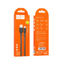 Kabel Hoco X69 USB-A na USB-C 1 m černý a bílý